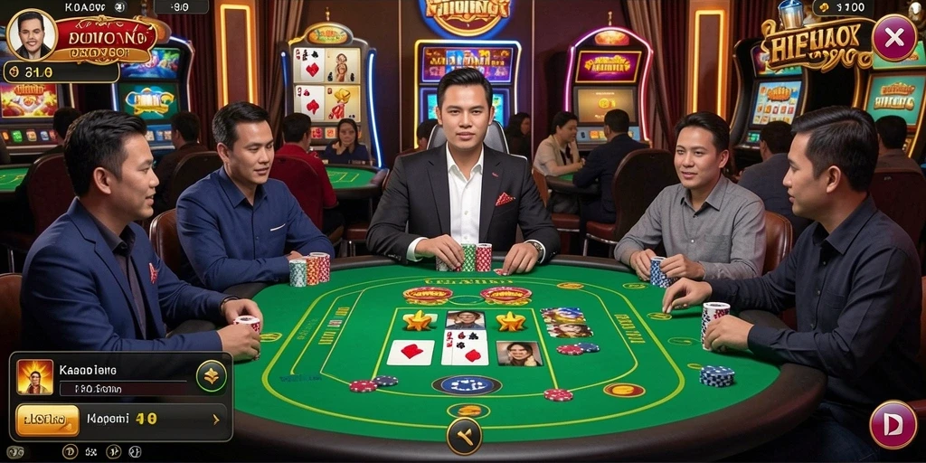 Pengaturan level yang penuh warna dan detail.
